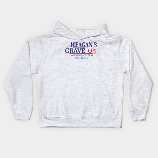 Reagan's Grave Kids Hoodie by chaoticdesperate